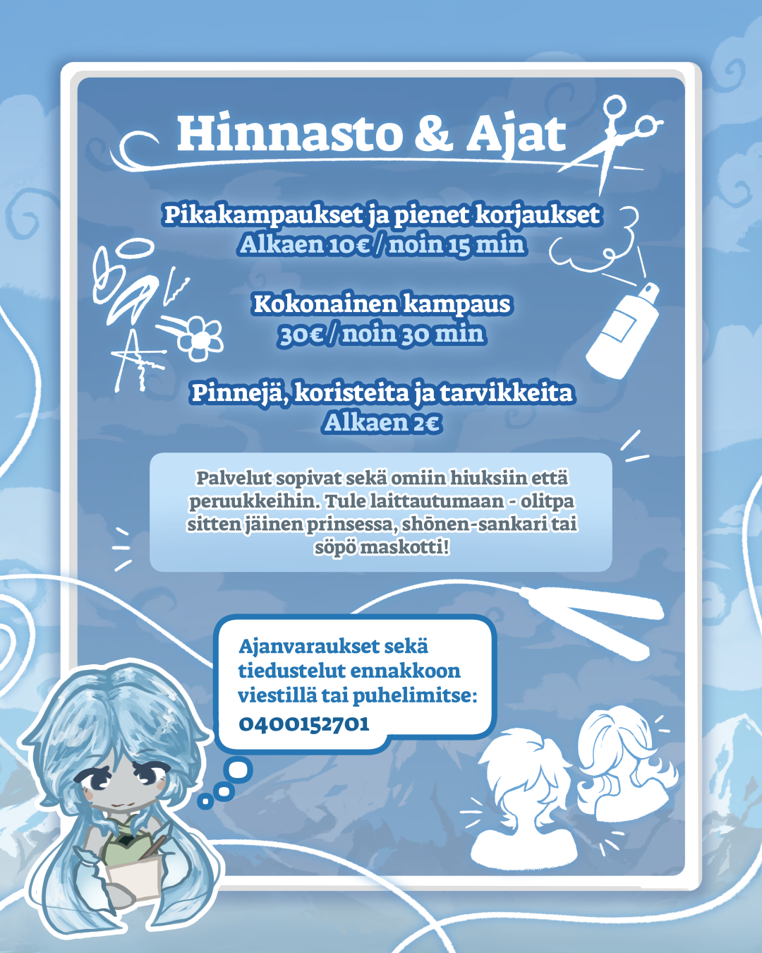 Peurungan parturi-kampaano Heidi Saarijoki