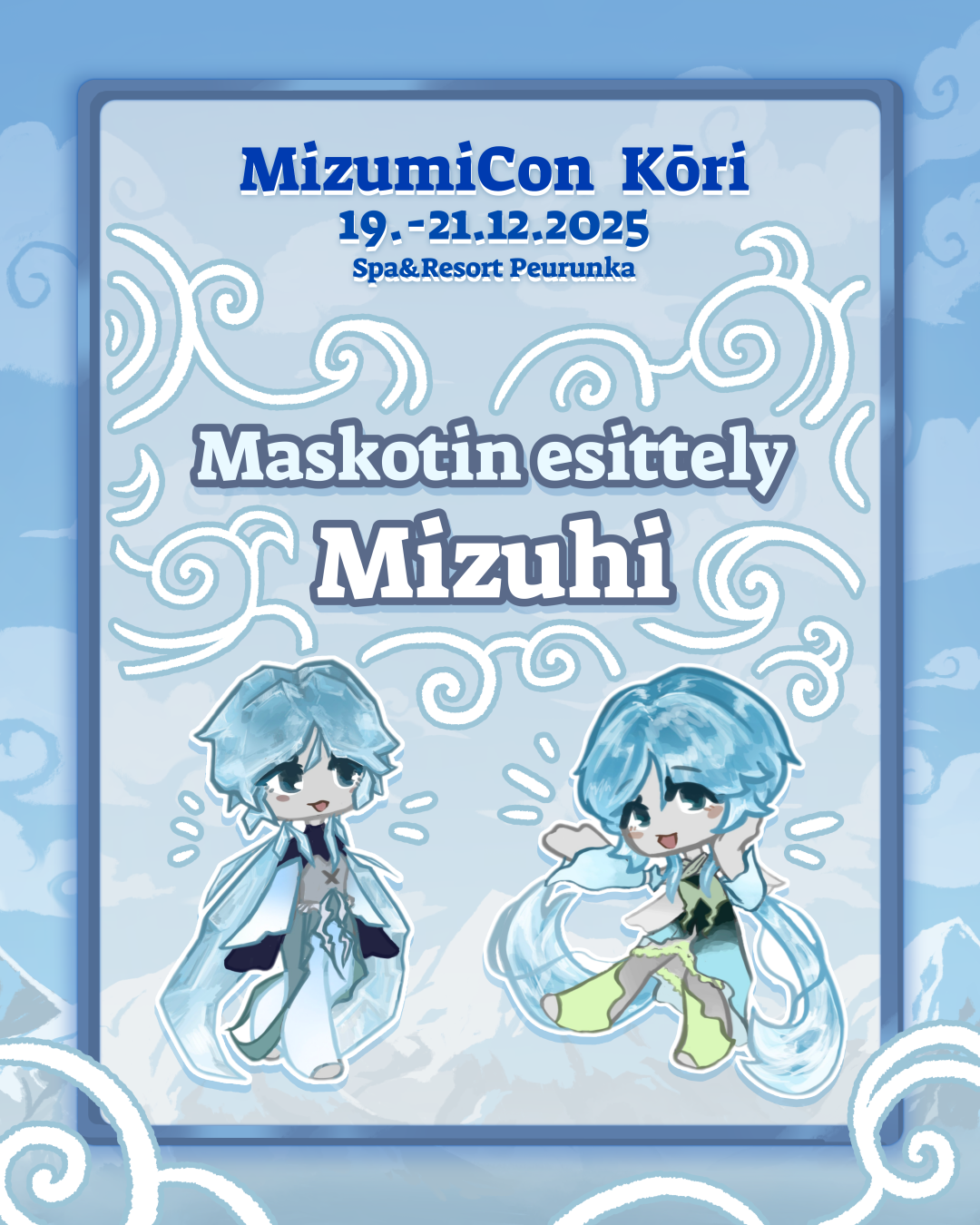 Tapahtuman maskotti Mizuhi